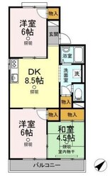 グリーンハイツ三島の物件間取画像